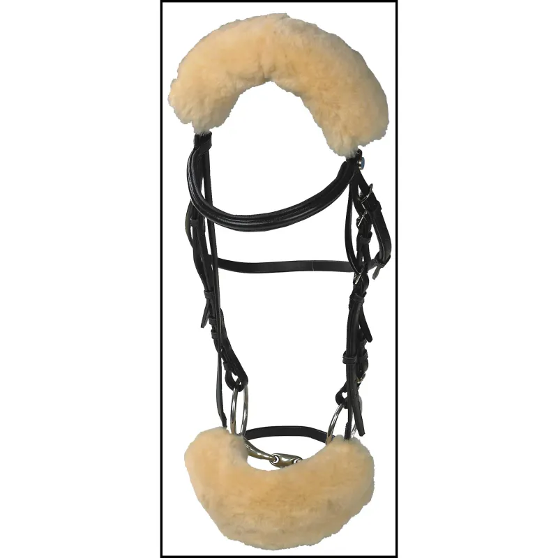 Mattes Sheepskin Noseband Cover 