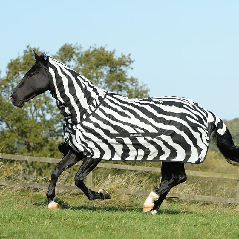 Bucas Buzz-Off Full-Neck Zebra