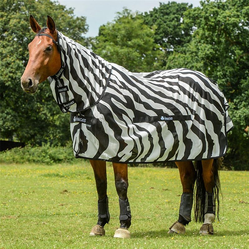 Bucas Buzz-Off Full-Neck Zebra