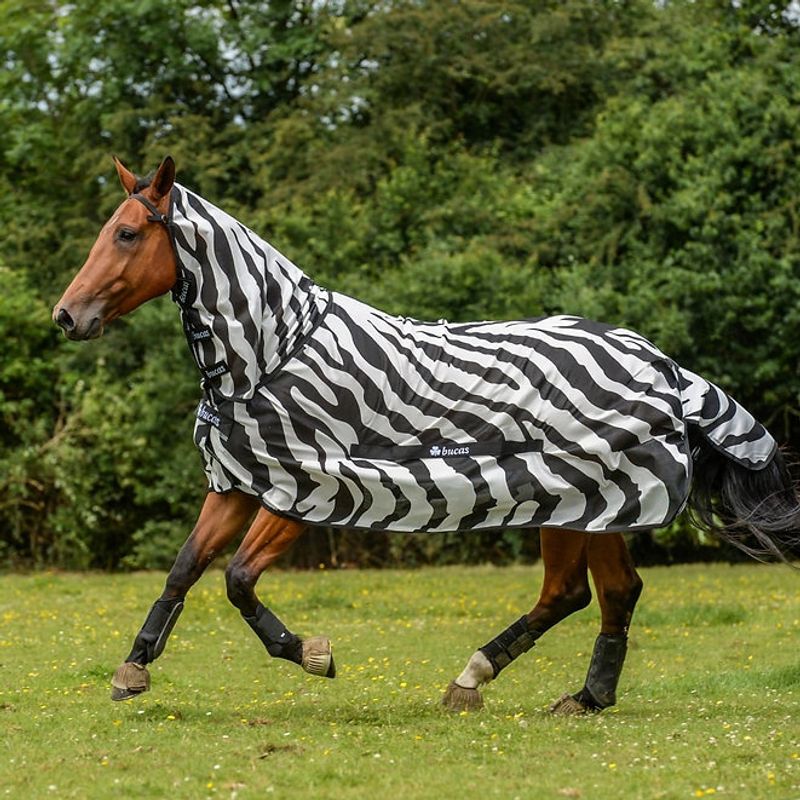Bucas Buzz-Off Full-Neck Zebra