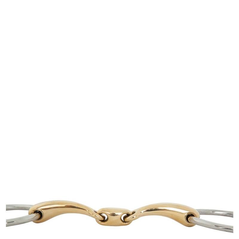 BR Double Jointed Loose Ring Snaffle Soft Contact 12 mm Ø 70 mm